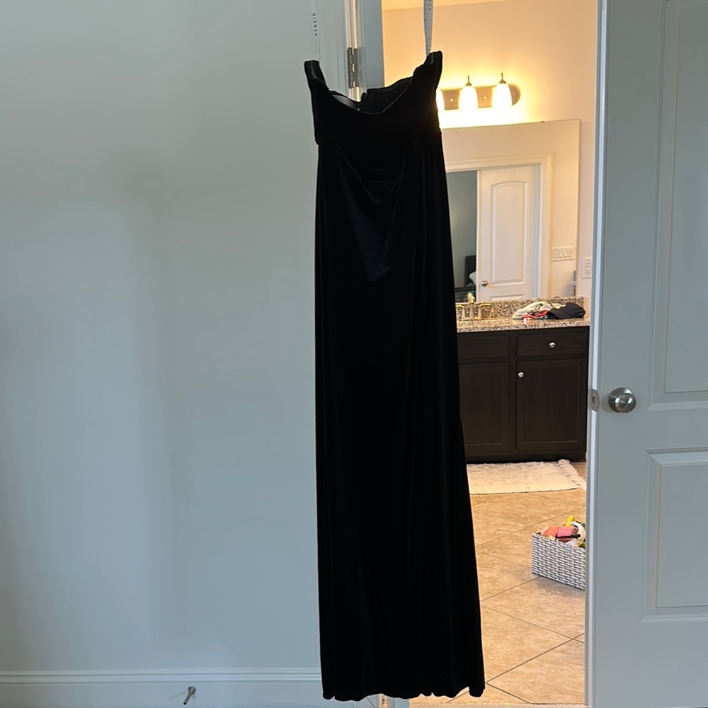 Elegant Black Velvet Dress